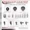 Service Caster 3 Inch Semi Steel Wheel Swivel 58 Inch Threaded Stem Caster with Brake SCC SCC-TS20S315-SSR-TLB-58212 - alternate 3